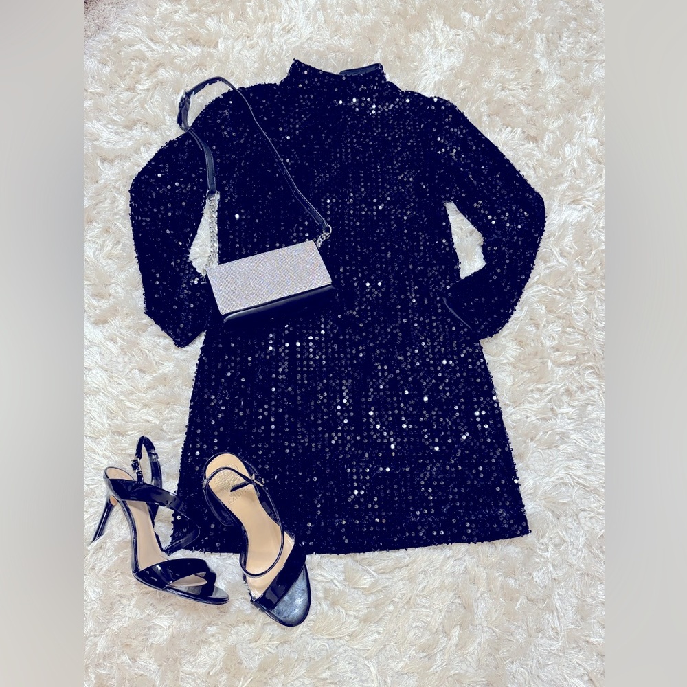 ✨ Brand New Sanctuary Black colored Crew Neck Long Sleeve Mini Dress ✨